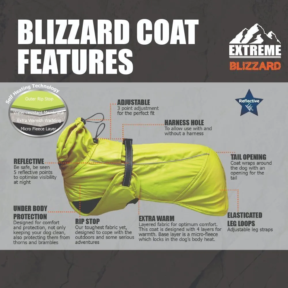 Ancol Extreme 35cm Hi-Vis Blizzard Dog Coat - Small/Medium