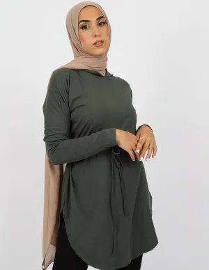 Arena Hooded Loop Top