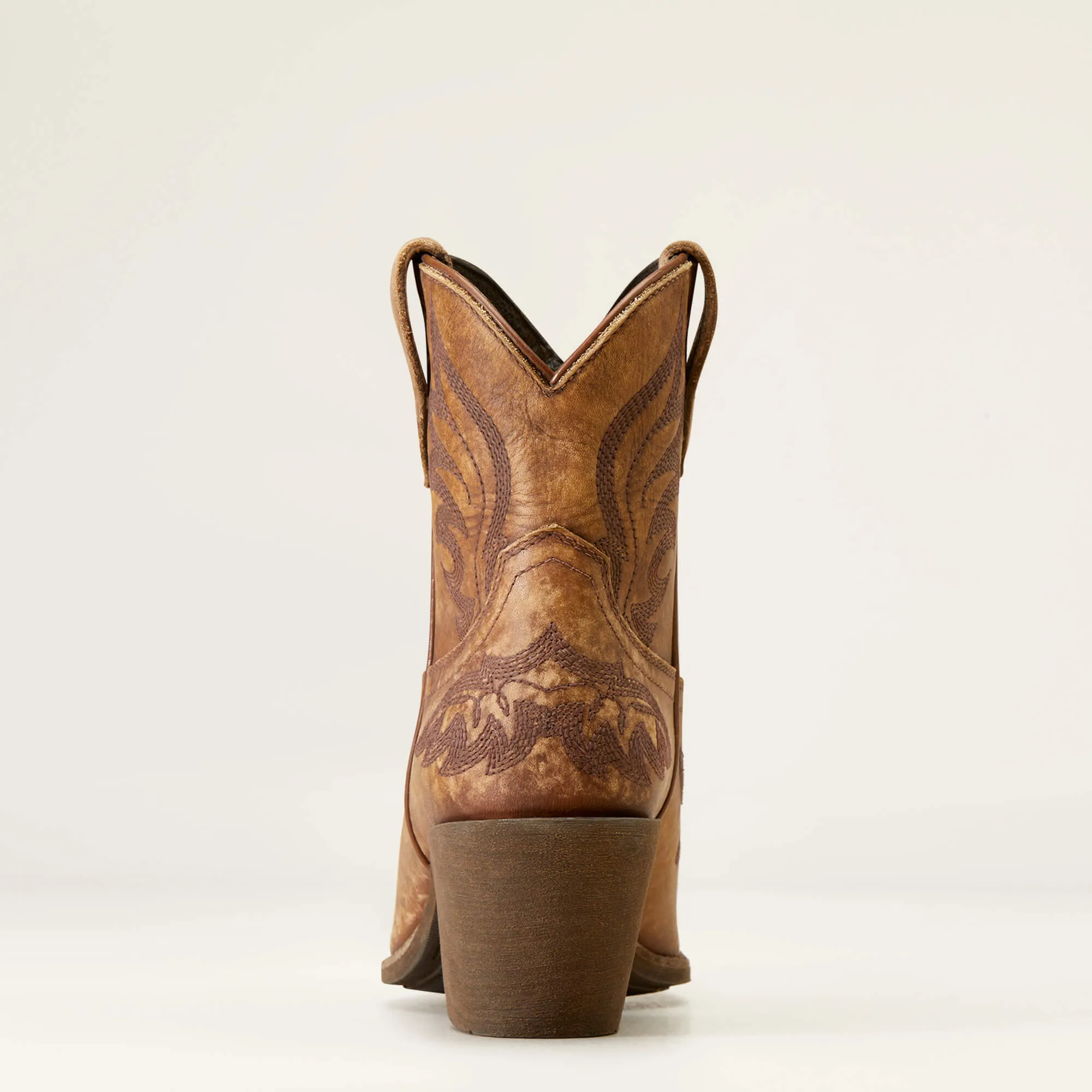 Ariat Ladies Distressed Brown Chandler Western Snip Toe Bootie