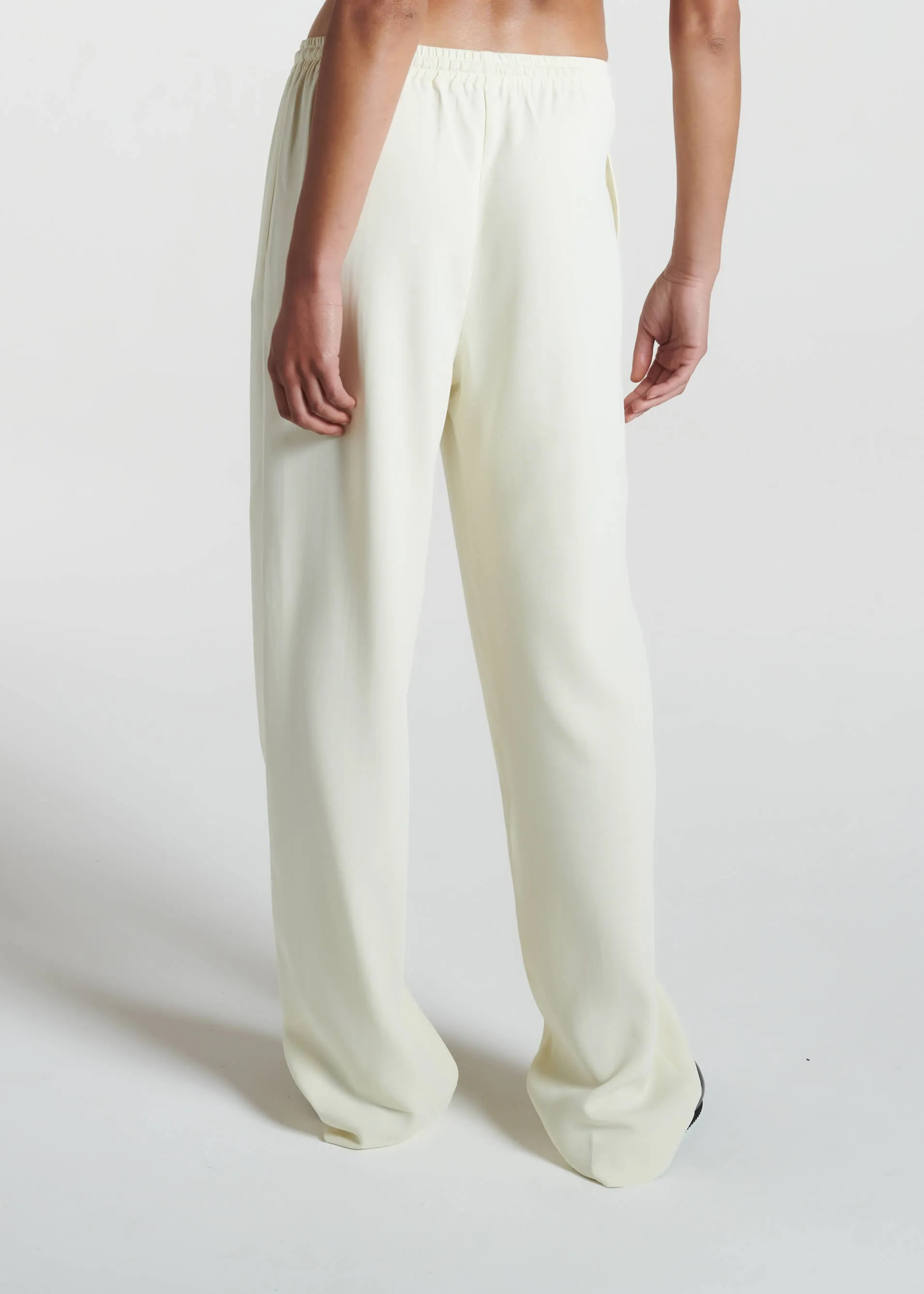 Aurelia Trouser Ecru Viscose Crepe