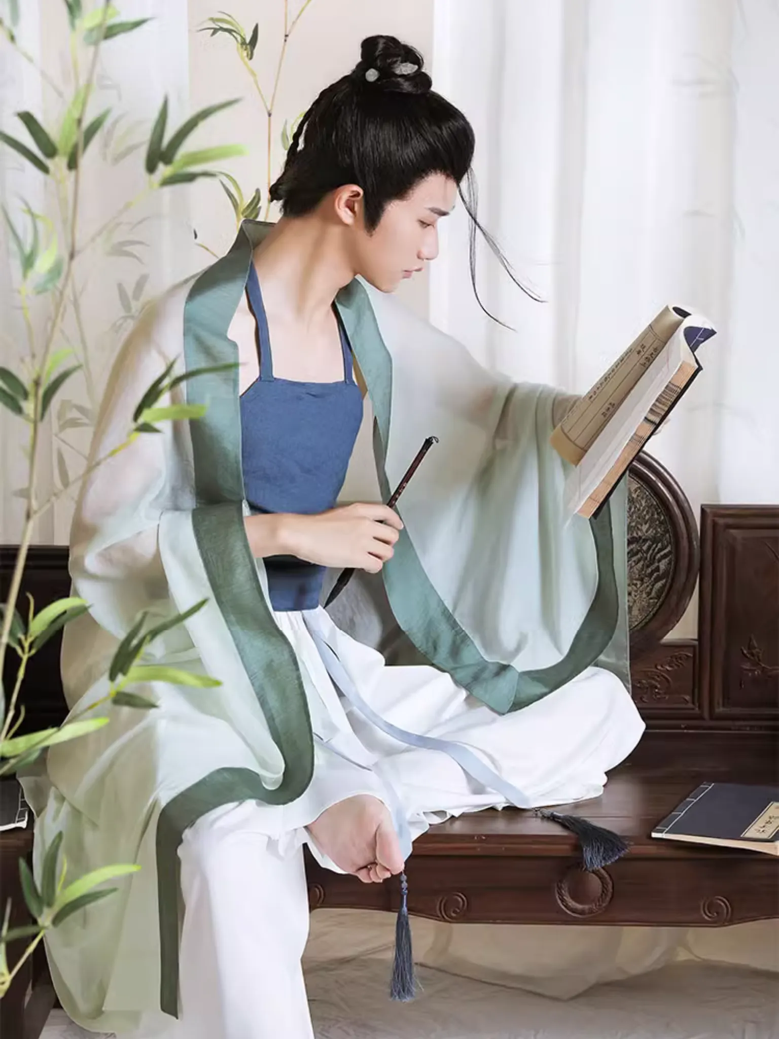 Baofu 抱腹 Song Dynasty Pure Linen Men's Undergarment