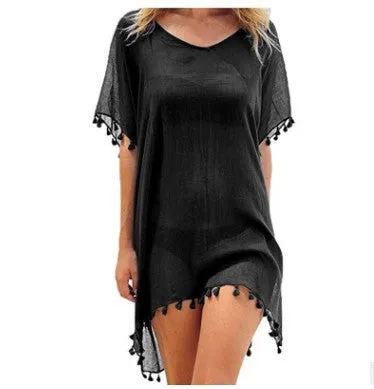 Blouses Loose Chiffon Dress Summer Beach Cover-Up Shirt