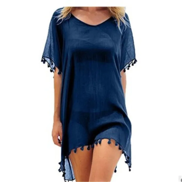 Blouses Loose Chiffon Dress Summer Beach Cover-Up Shirt