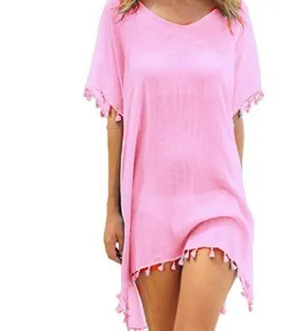 Blouses Loose Chiffon Dress Summer Beach Cover-Up Shirt