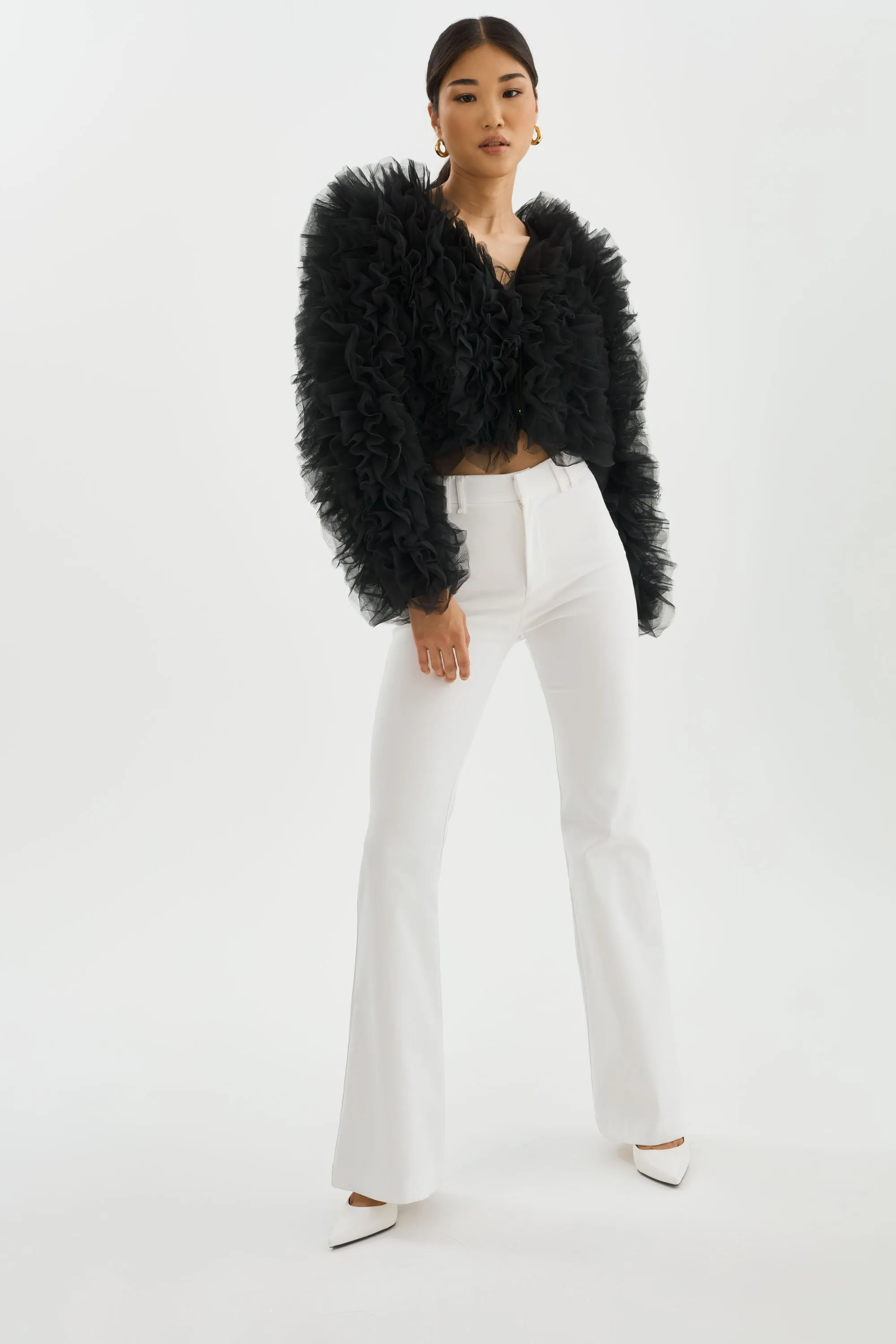 BRITNY | Ruffle Tulle Jacket