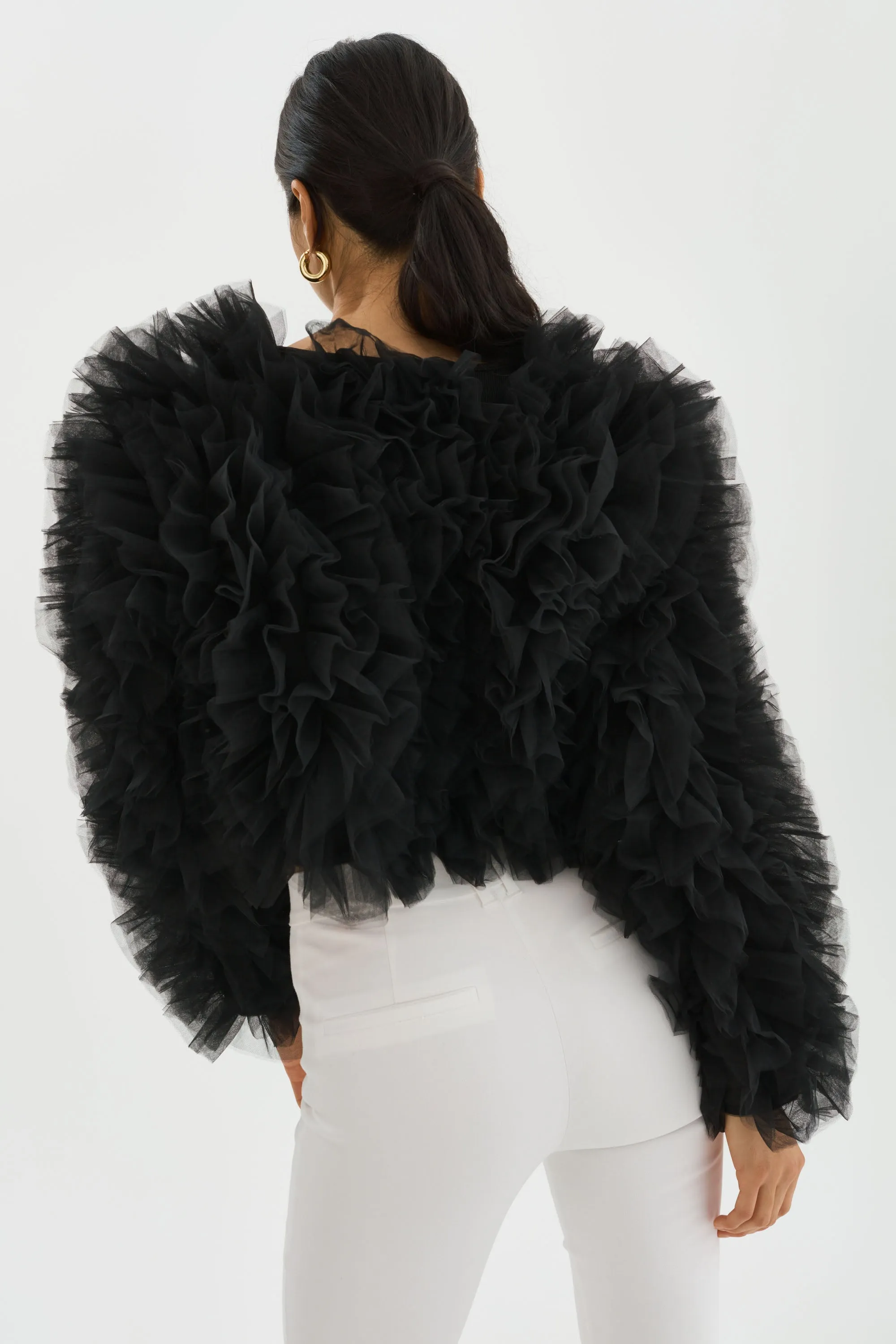 BRITNY | Ruffle Tulle Jacket