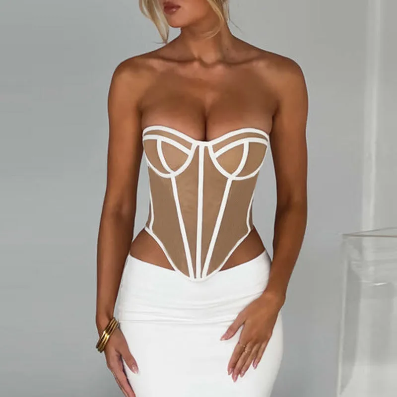 Corset Strapless Top