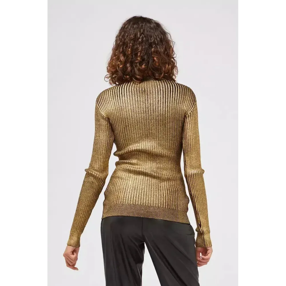 Custo Barcelona Gold Wool Women Sweater