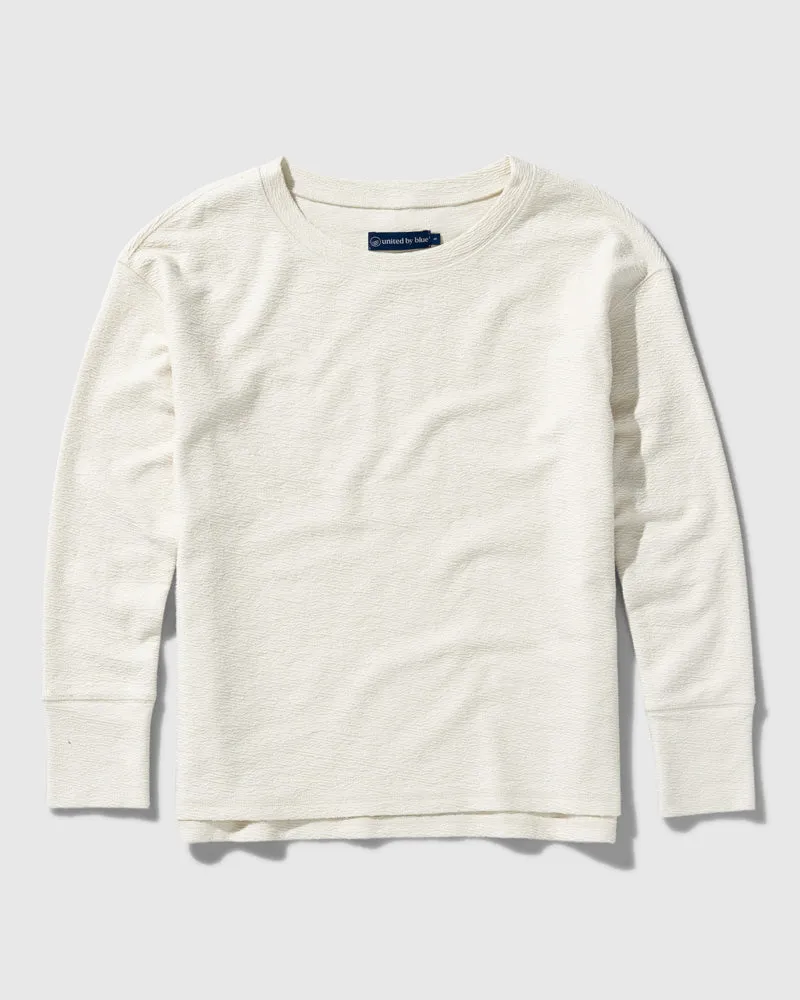 EcoKnit™ Textured Boxy Crew