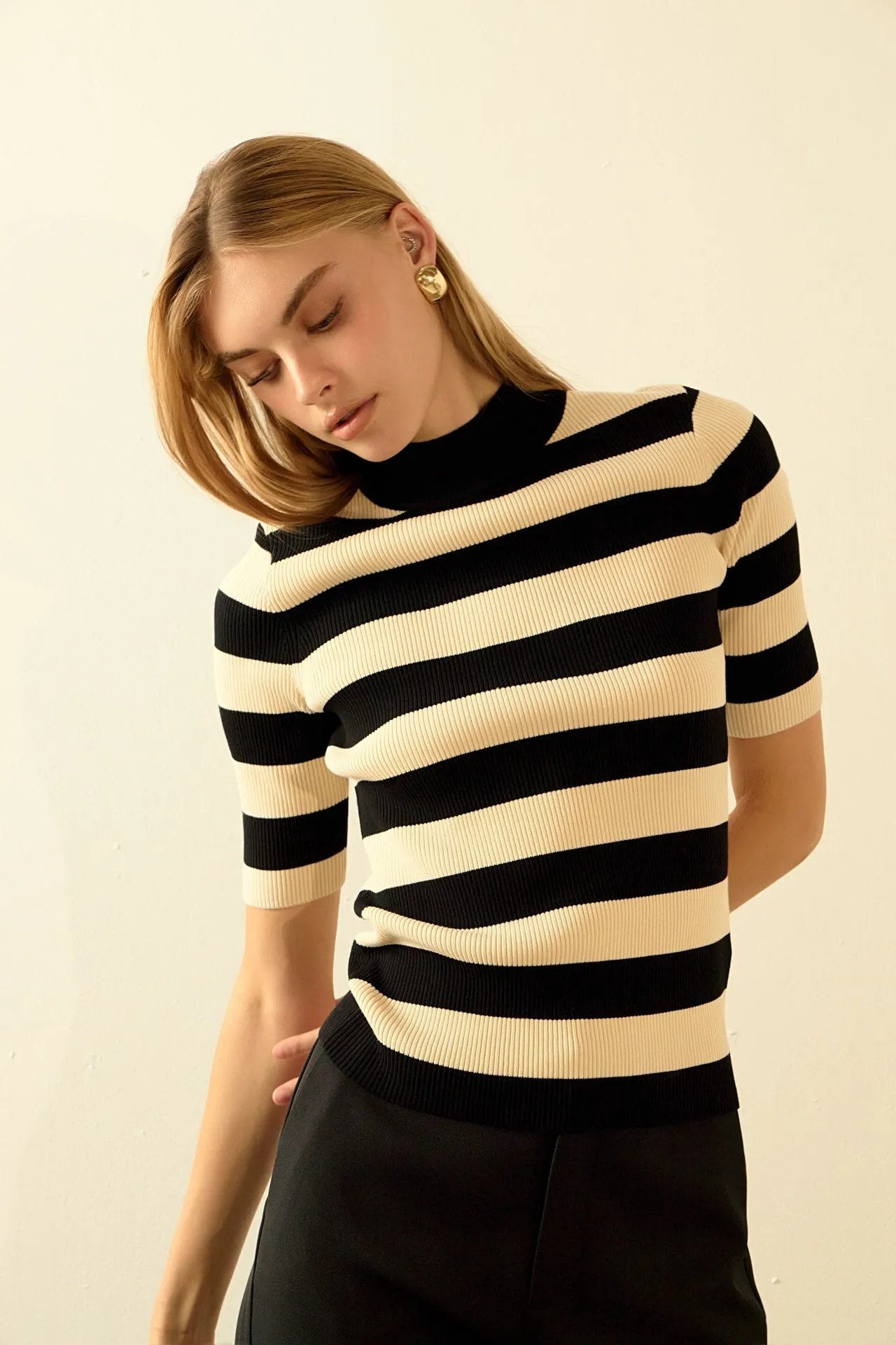 Endless Rose - Striped Knit Top