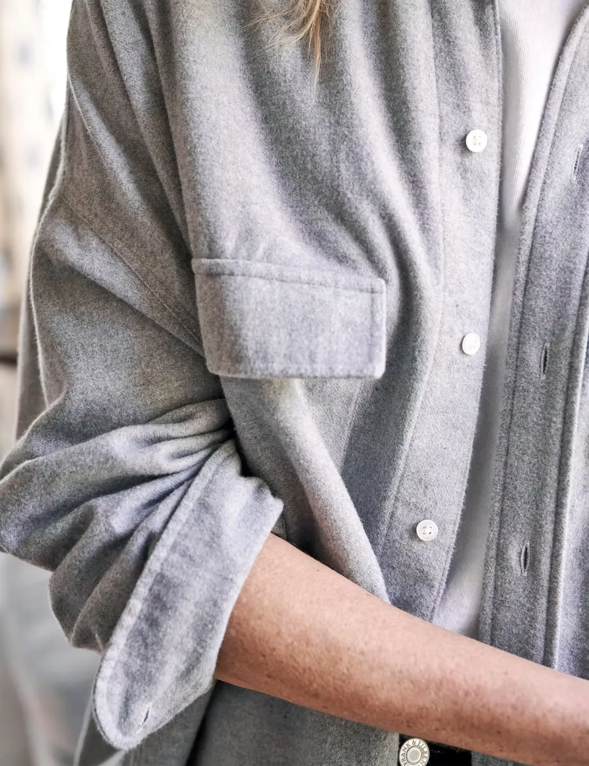 Frank & Eileen - McLoghlin Shirt Jacket in Melange Grey