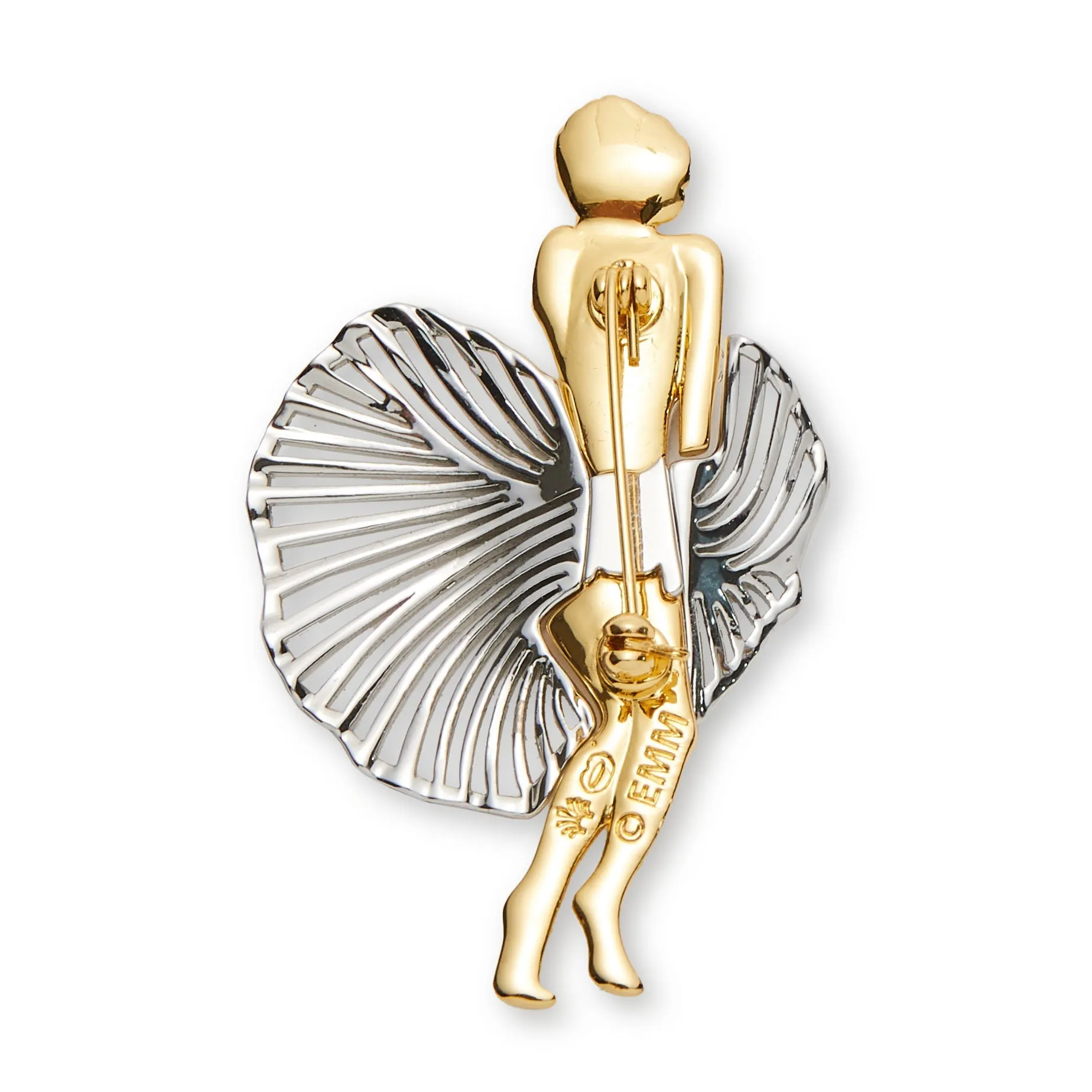 GOLD LELE SADOUGHI X MARILYN MONROE BROOCH