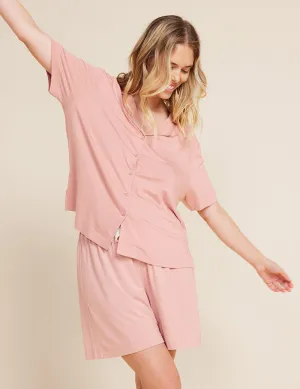 Goodnight Short Sleeve Sleep Shirt - Dusty Pink