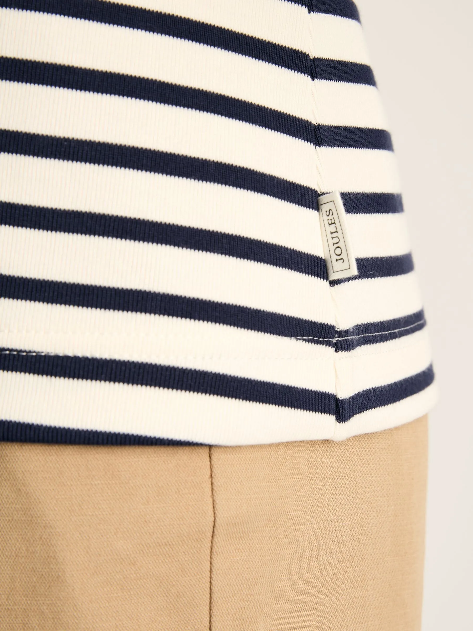 Harbour Cream & Navy Striped Jersey Vest