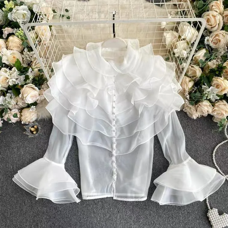 Henry Ruffled Formal Blouse