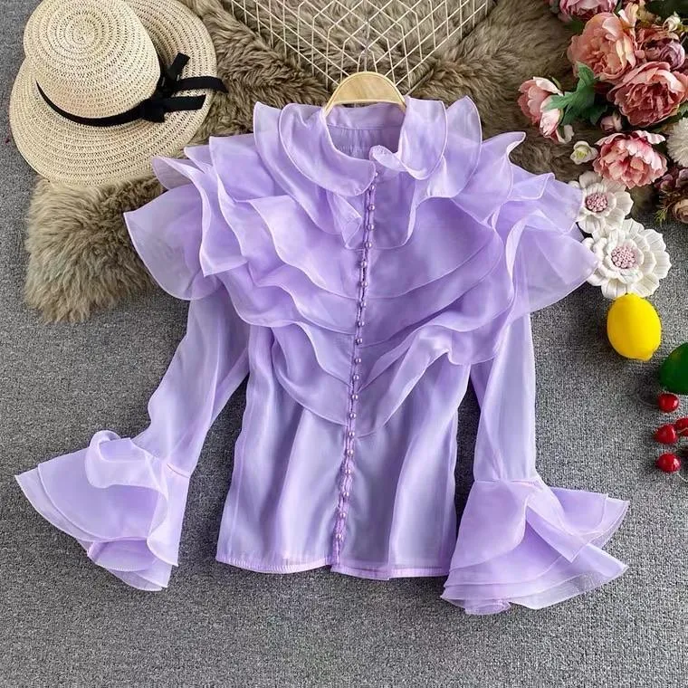 Henry Ruffled Formal Blouse