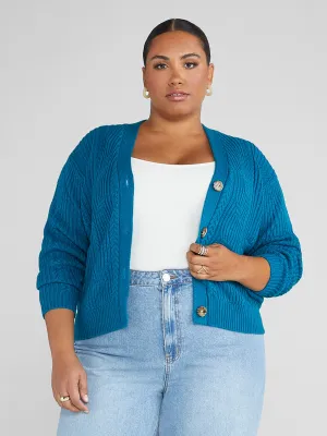 Katya V-Neck Cropped Cardigan