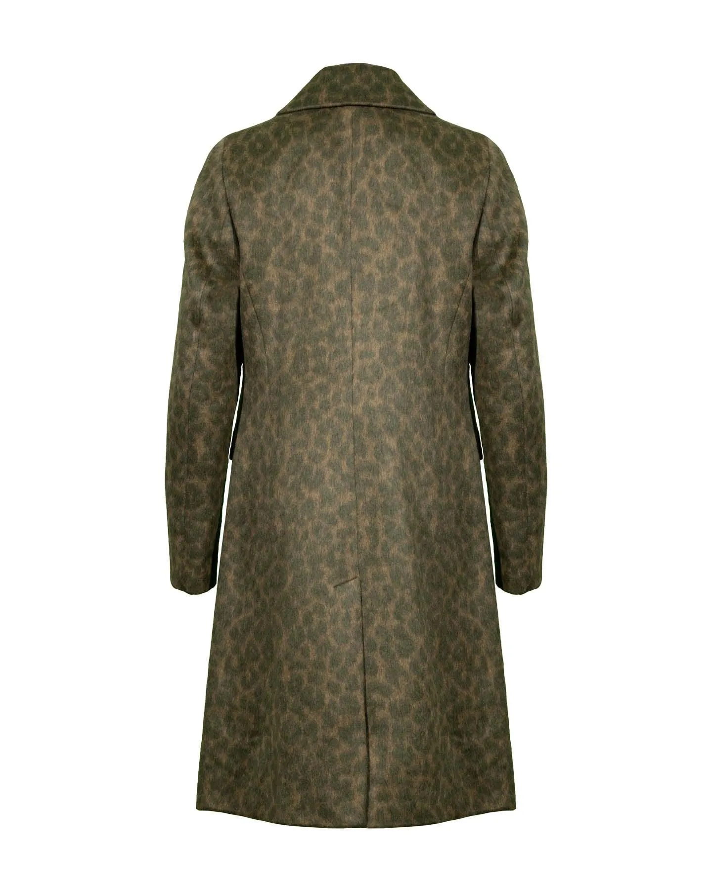 Leja Camo Leopard Wool Coat