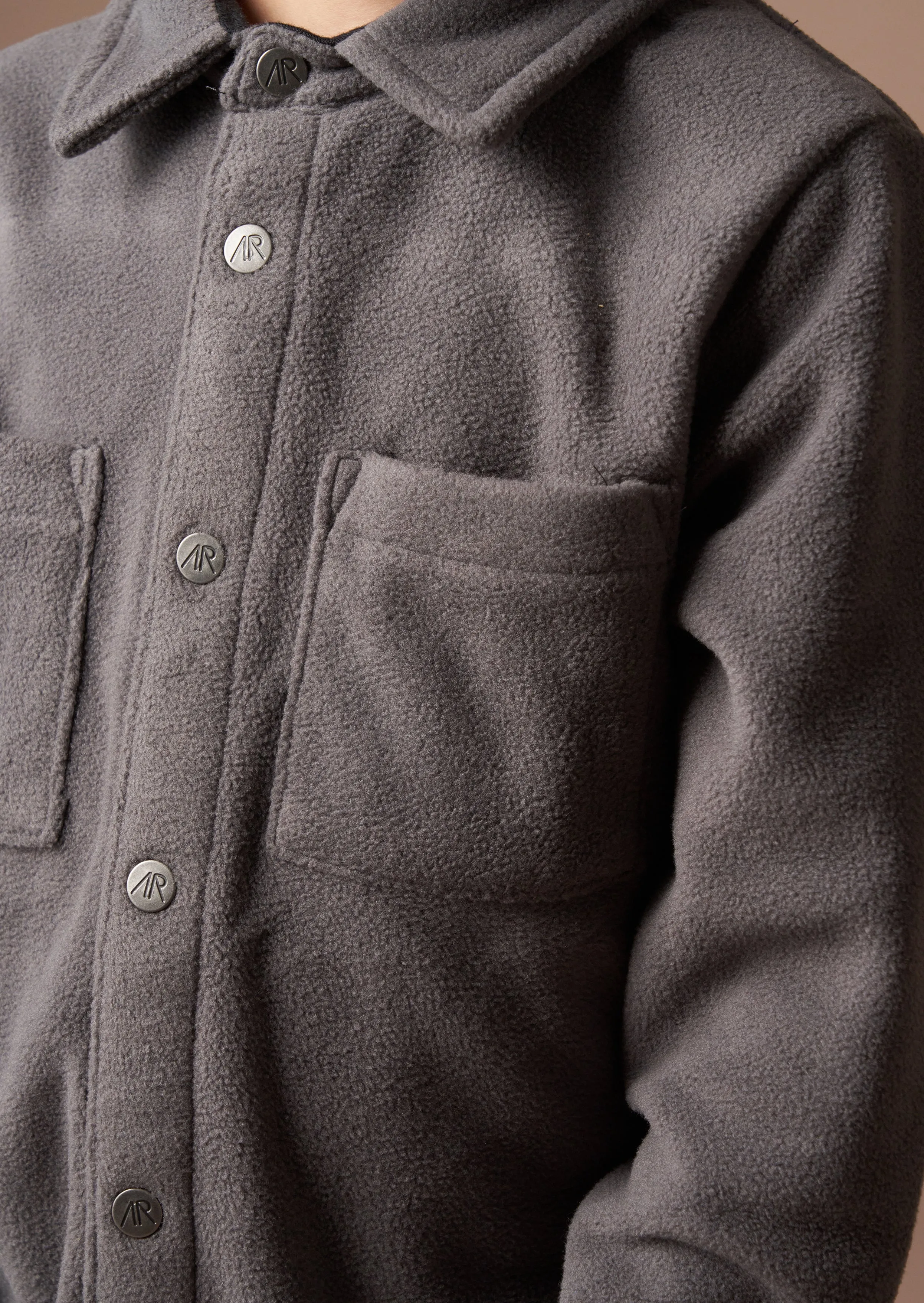 Mac Grey Fleece Overshirt