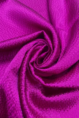 Magenta Hammered Silk Satin