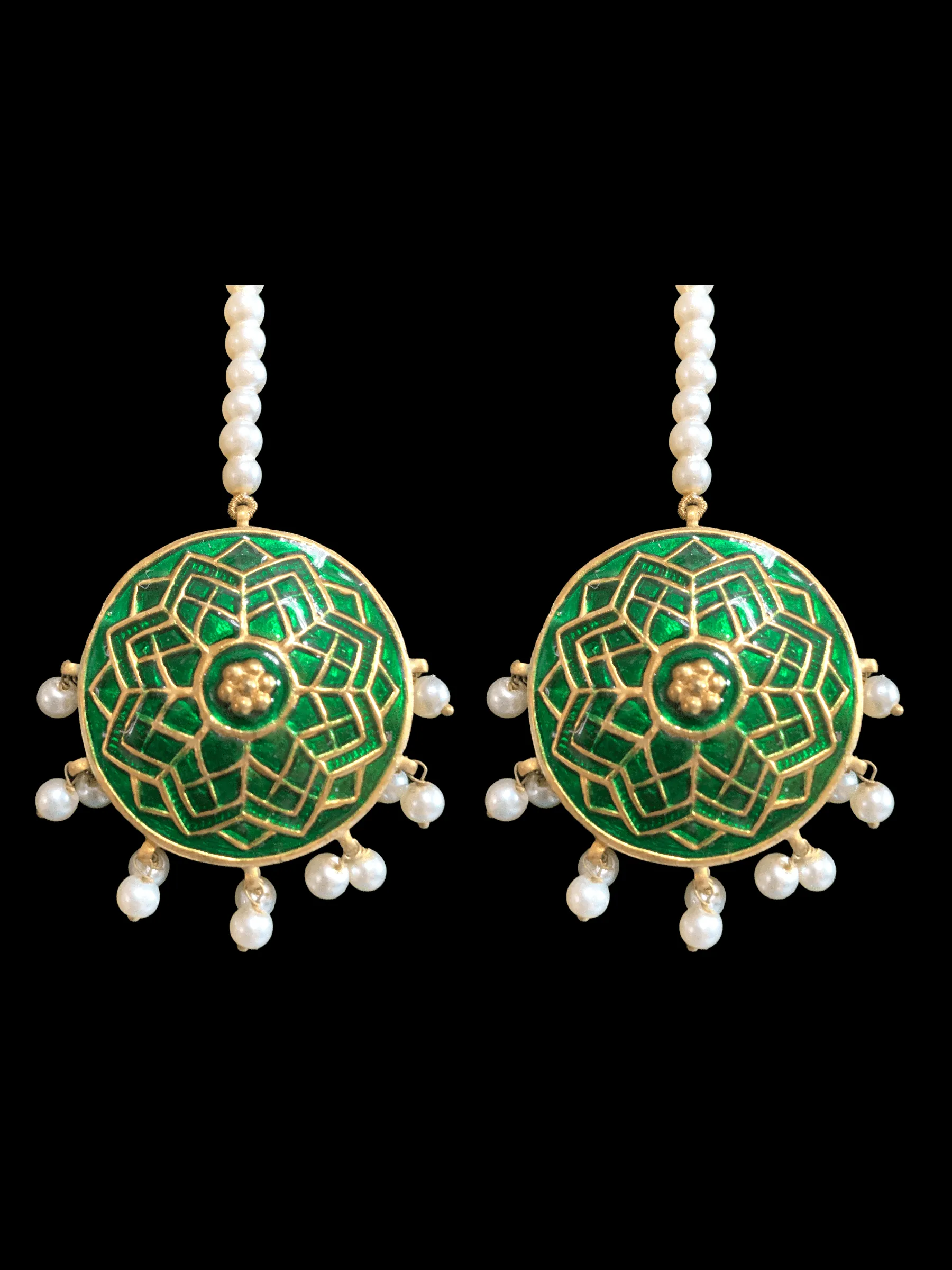 Meenakari earrings DER5 ( READY TO SHIP )