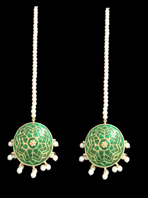 Meenakari earrings DER5 ( READY TO SHIP )