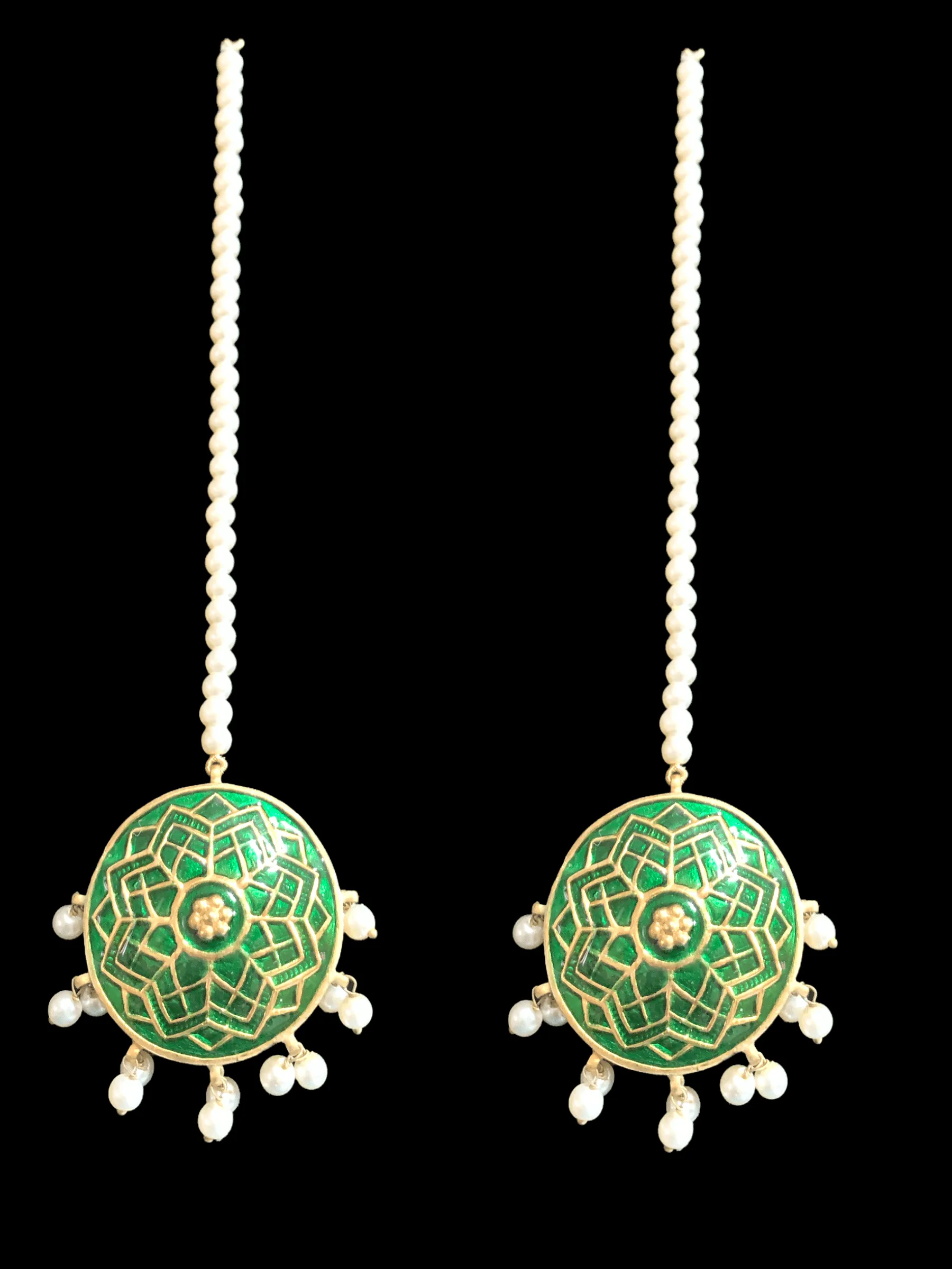 Meenakari earrings DER5 ( READY TO SHIP )