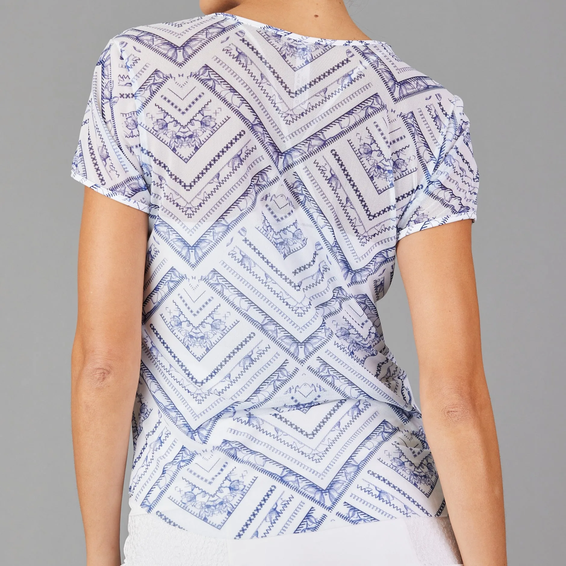 Navia Mesh Layering Tee (print)