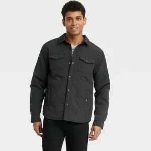 New - Goodfellow & Co Men's Zip-Up Winter Lightweight Fabric Onion-Quilted Jacket