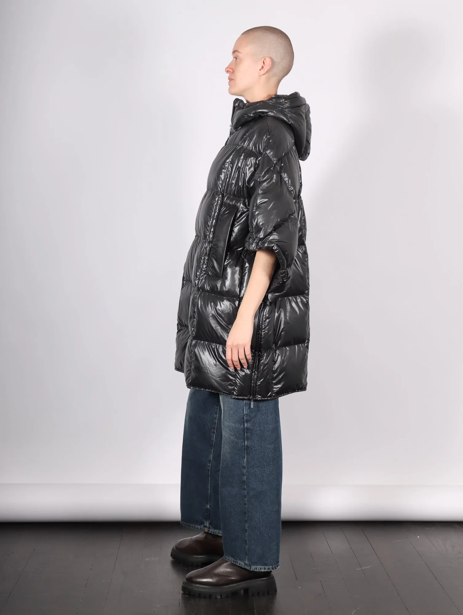 Padded Cape in Black by Liviana Conti