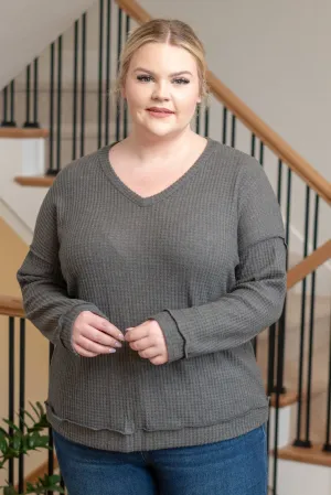 Plus Size Kelley Layering Top - Charcoal