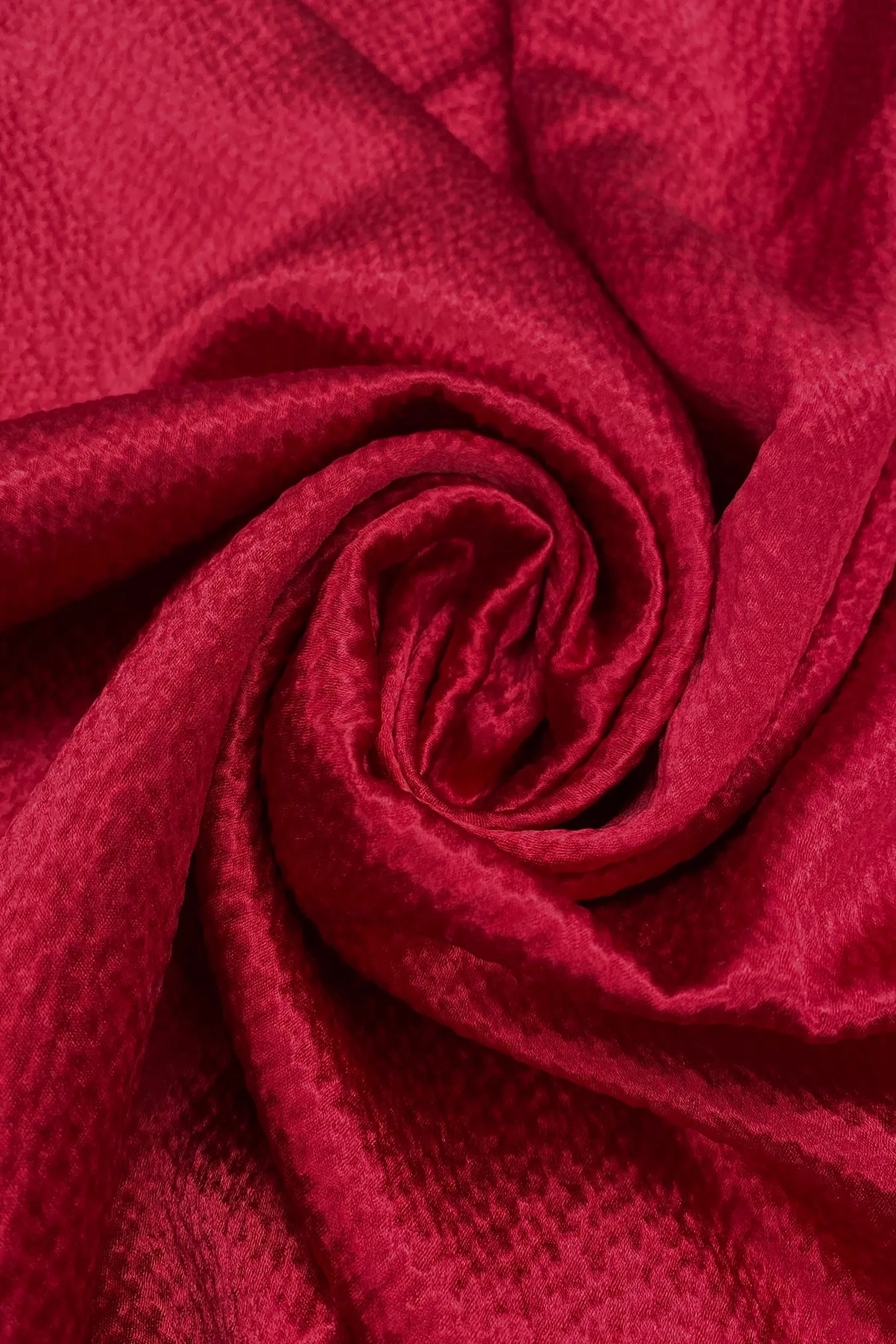 Ruby Hammered Silk Satin