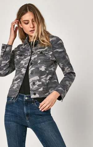 SAMANTHA JACKET IN GREY CAMO STR