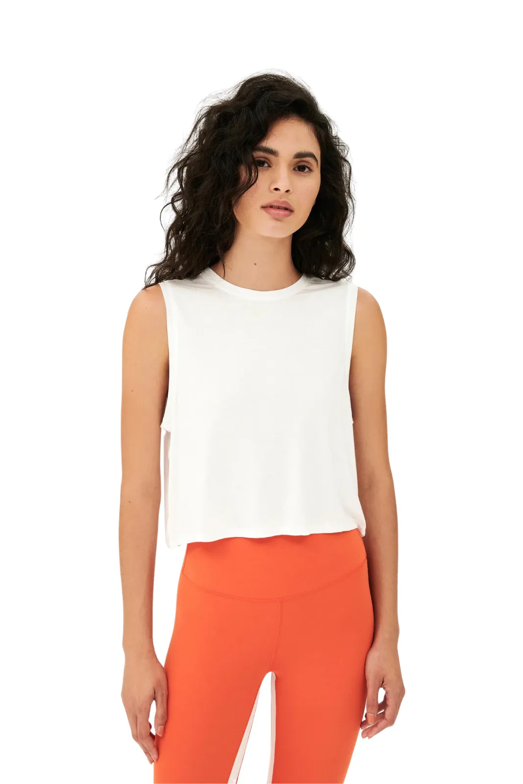 Sienna Jersey Tank, White