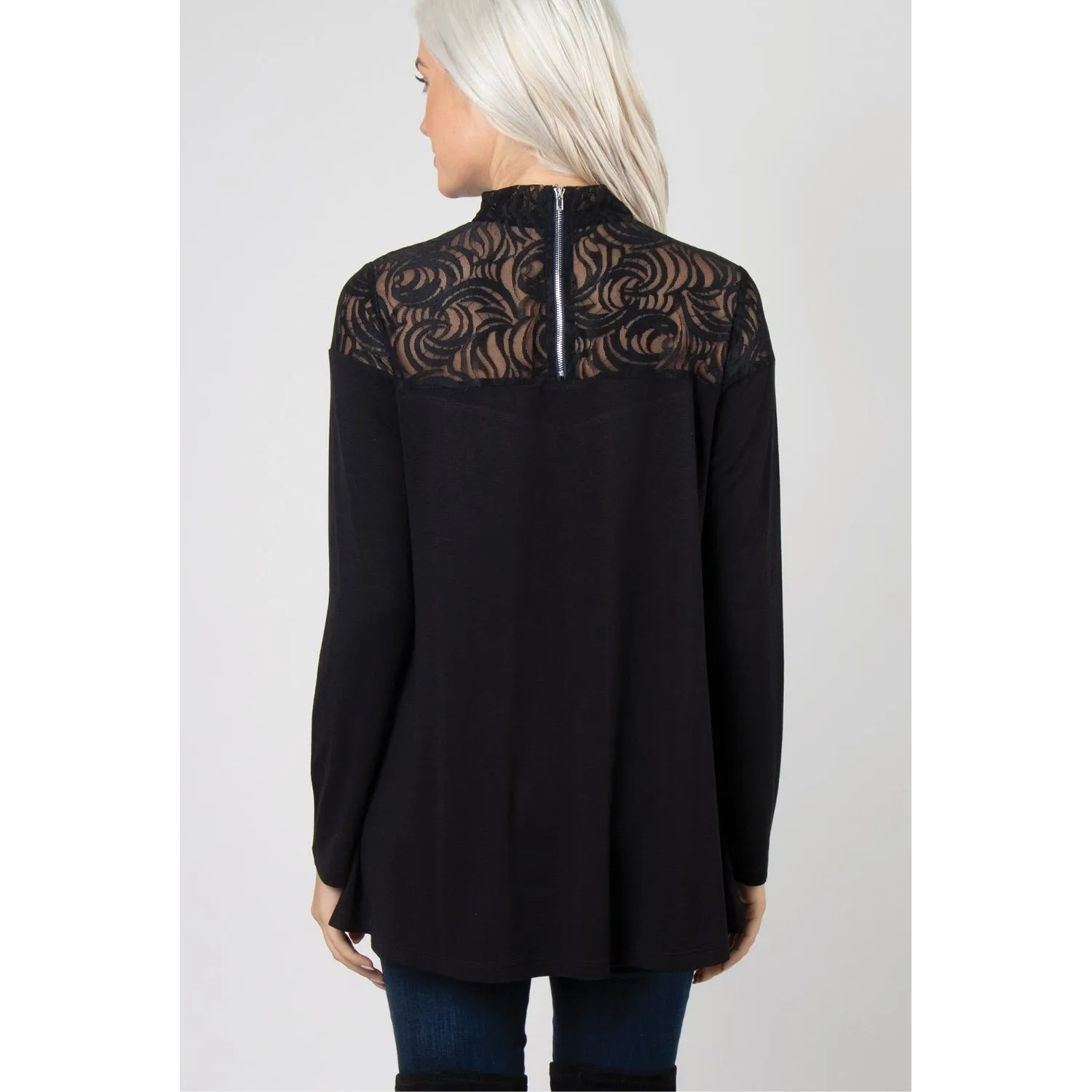 Simply Noelle Lace Overlay Top