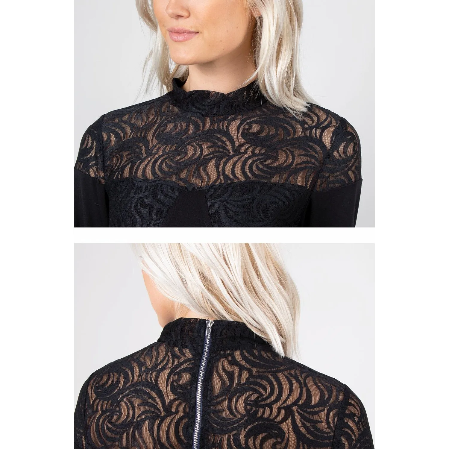 Simply Noelle Lace Overlay Top