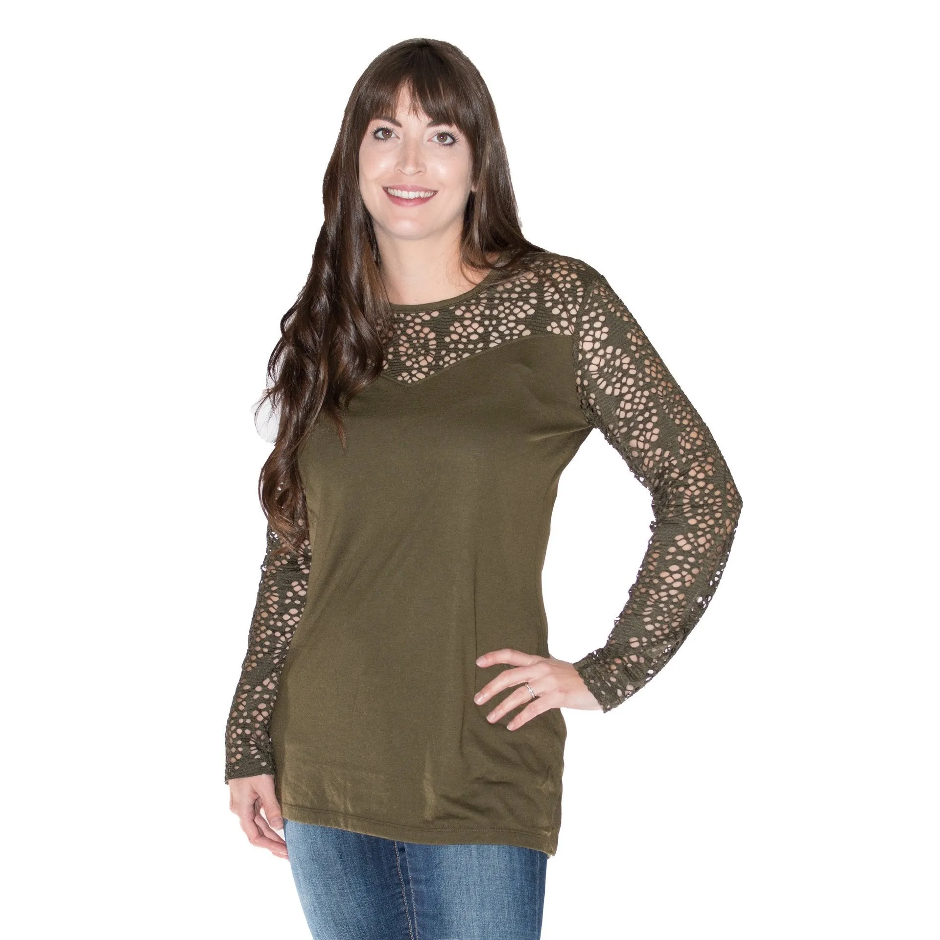 Simply Noelle See Ya Sweetheart Top - Olive