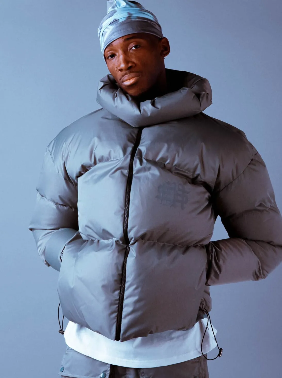 Grey Metro Tech Puffer Jacket by Sole et al.