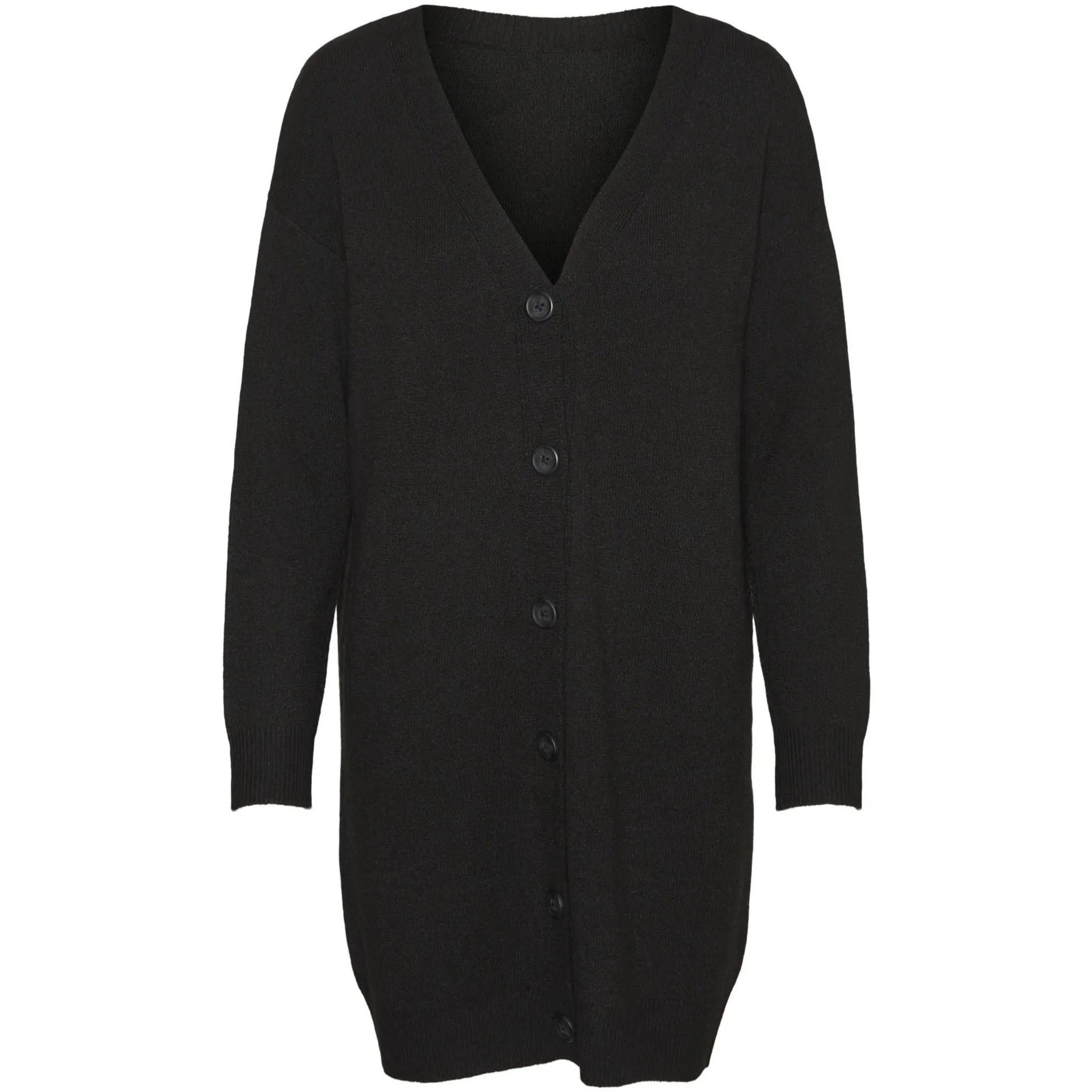 Vero Moda Curve Longline Cardigan in Black