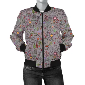 Women Floral Bomber Jacket