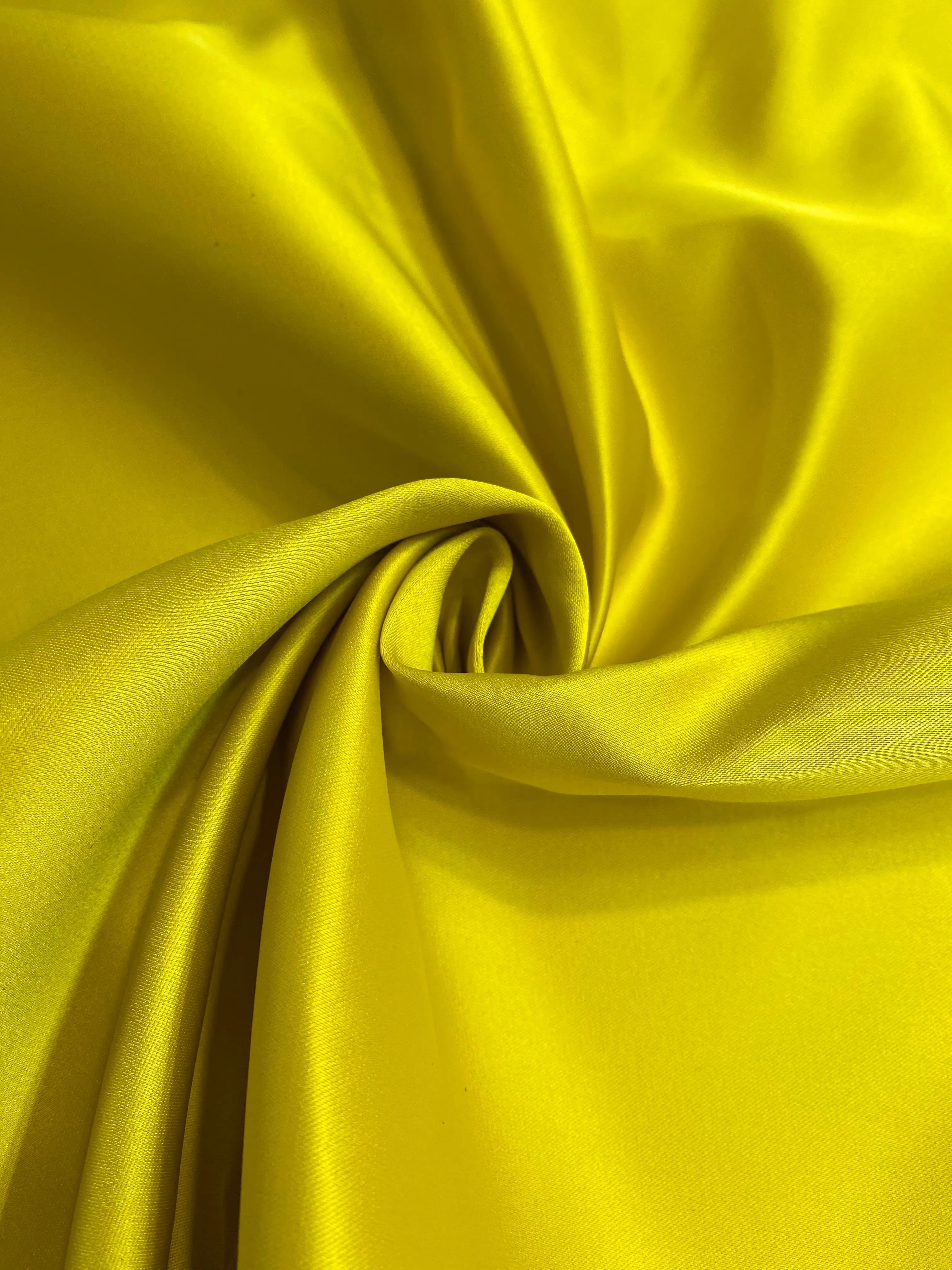 Yellow Italian Double Face Poly Satin